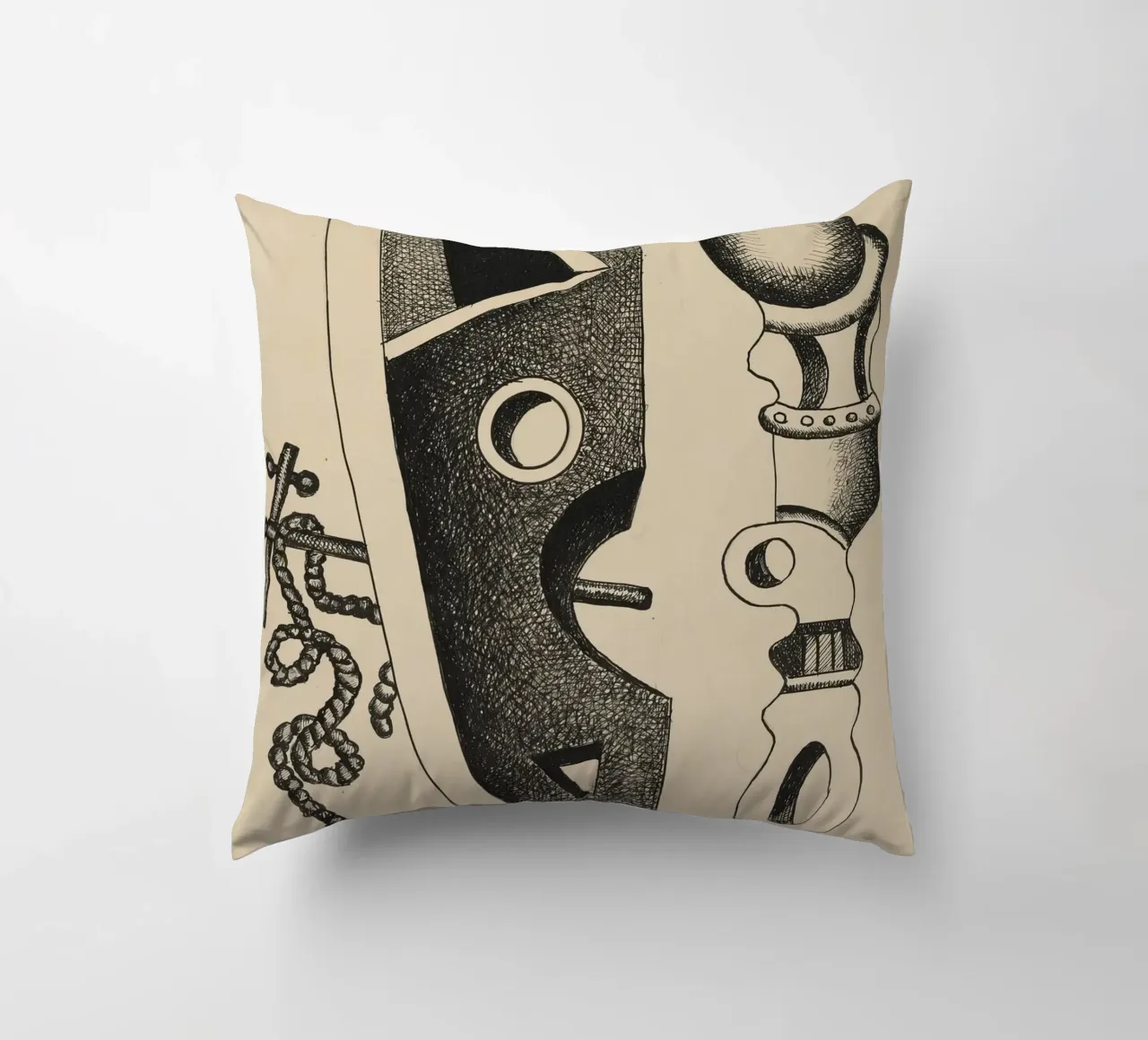Léger's "Composition" - Dynamic Cubist Abstraction & Moderni decorative cushion by NorwesClub