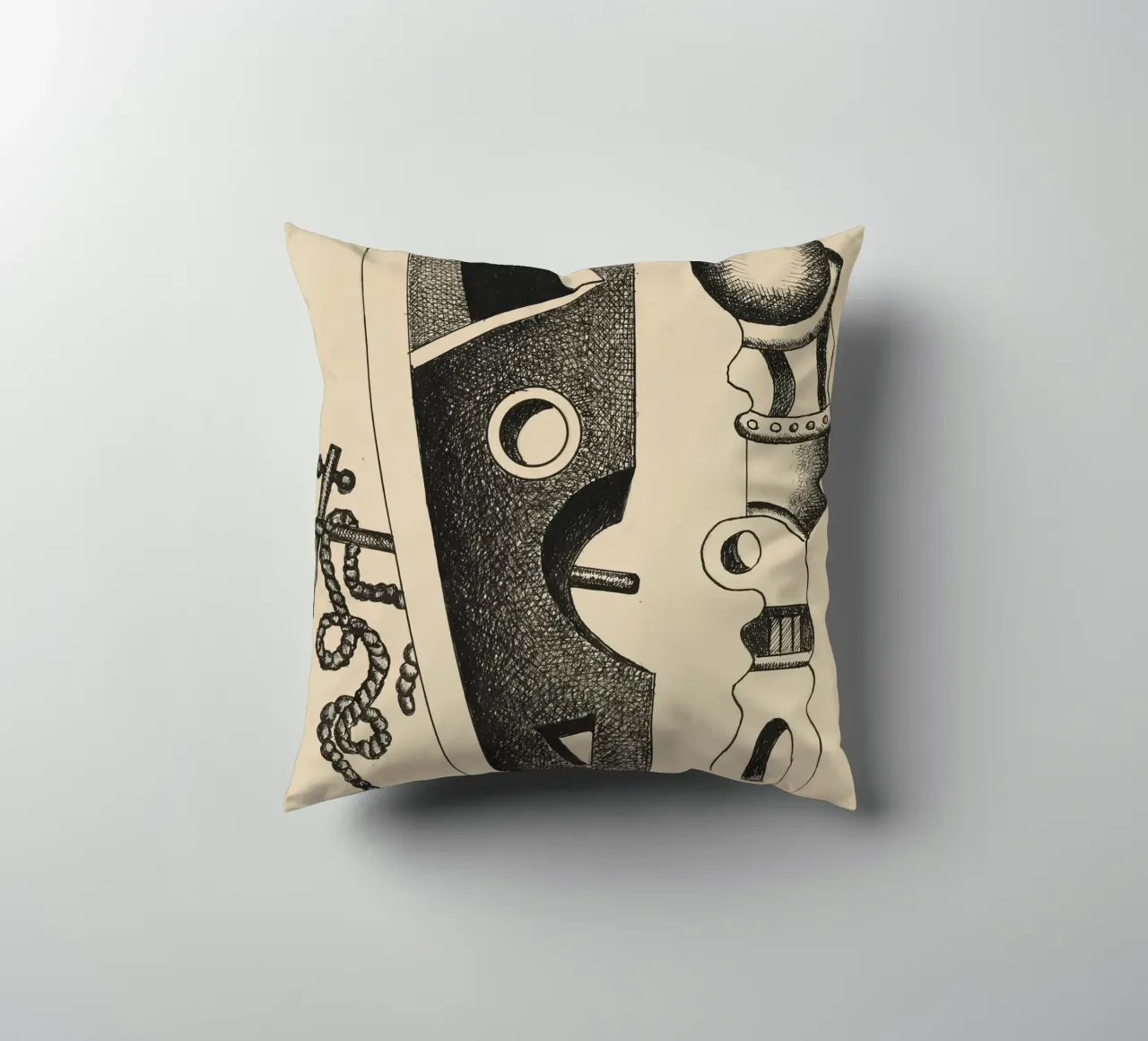 Léger's "Composition" - Dynamic Cubist Abstraction & Moderni decorative cushion by NorwesClub