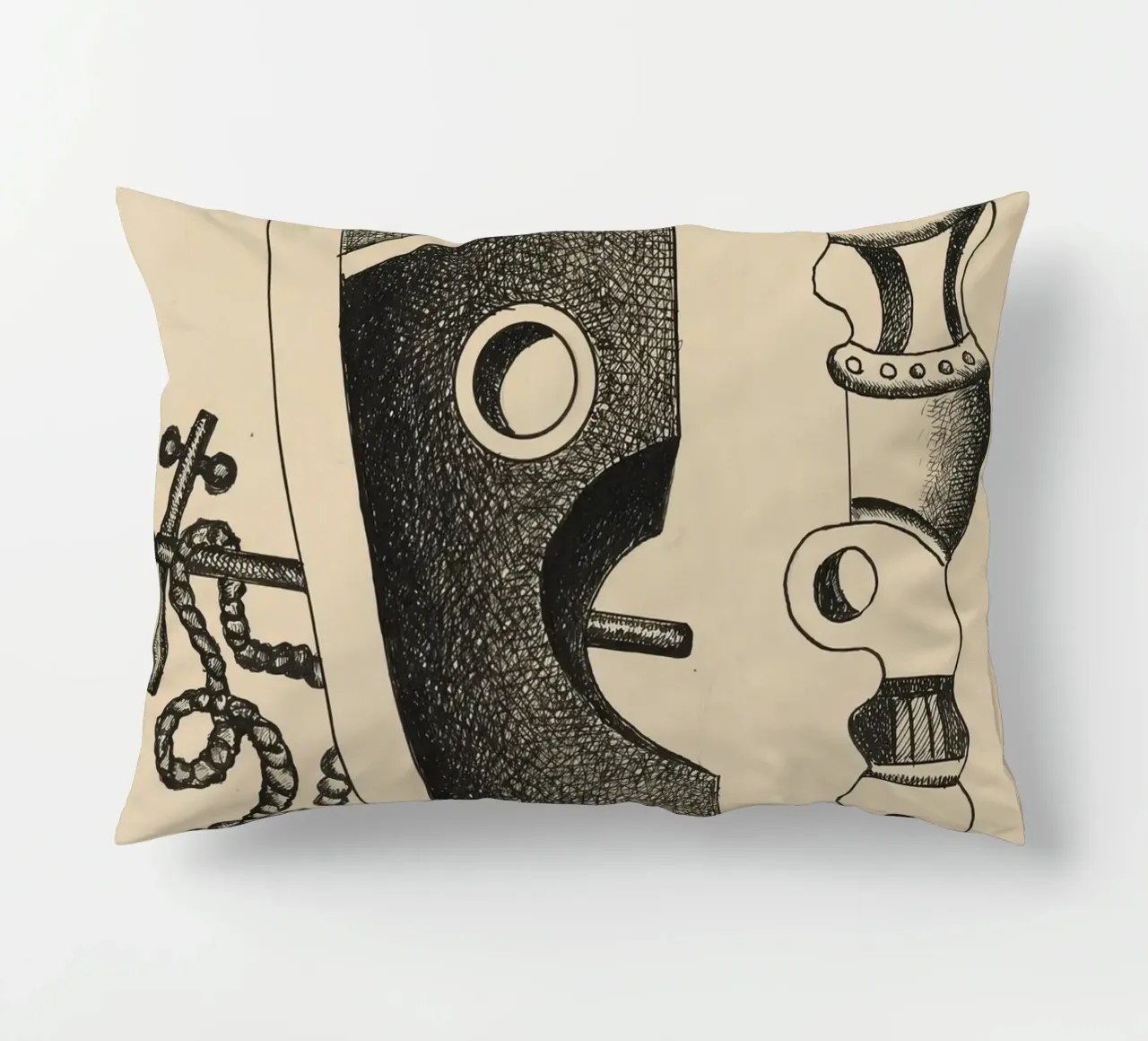 Léger's "Composition" - Dynamic Cubist Abstraction & Moderni decorative cushion by NorwesClub