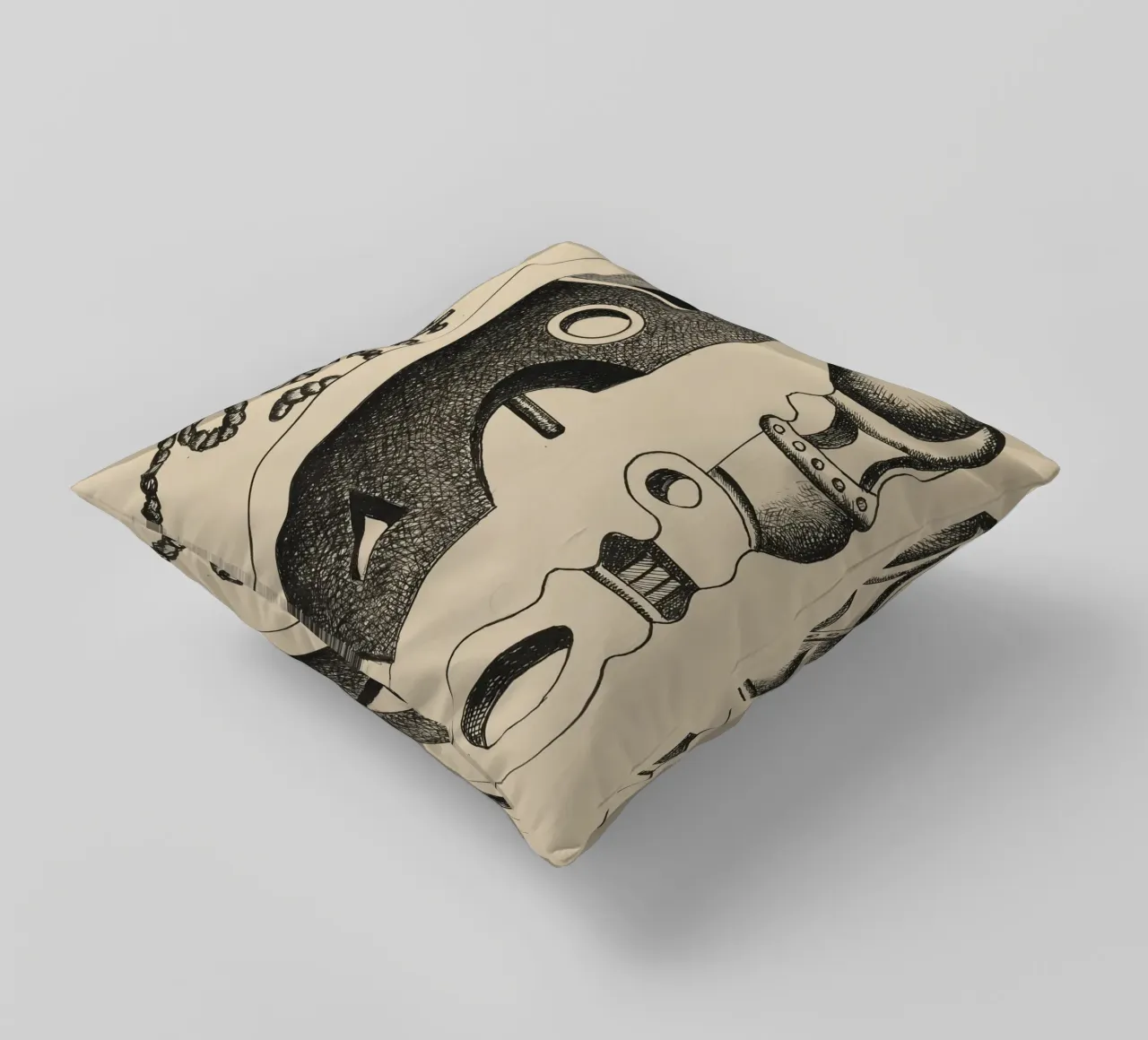 Léger's "Composition" - Dynamic Cubist Abstraction & Moderni decorative cushion by NorwesClub