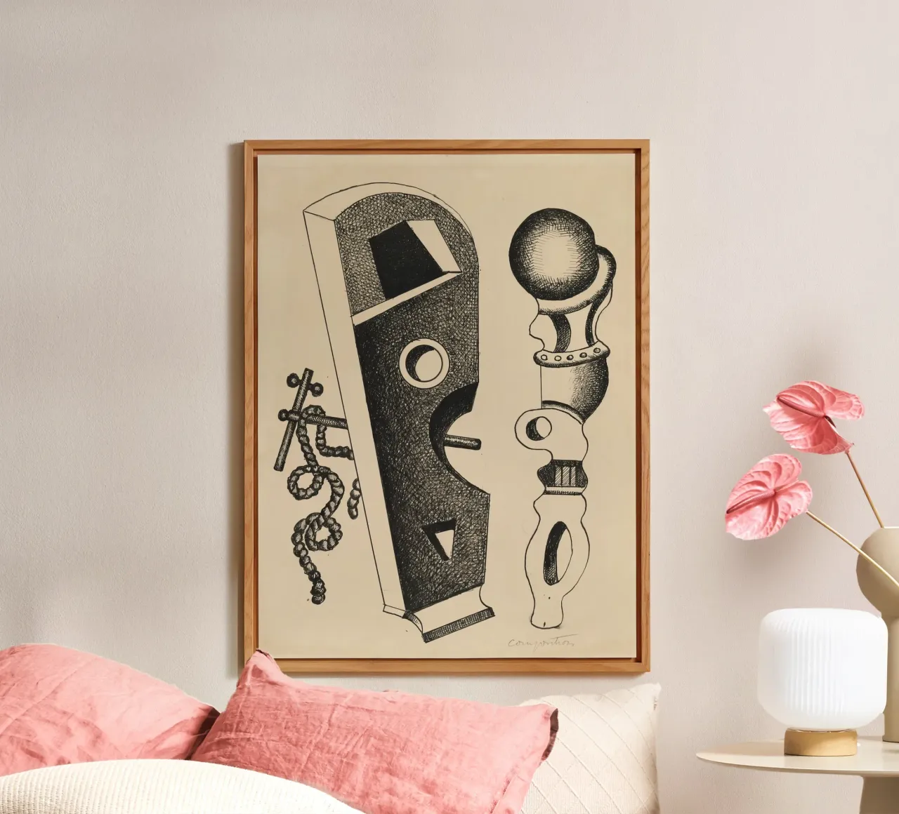 Léger's "Composition" - Dynamic Cubist Abstraction & Moderni alu-dibond by NorwesClub