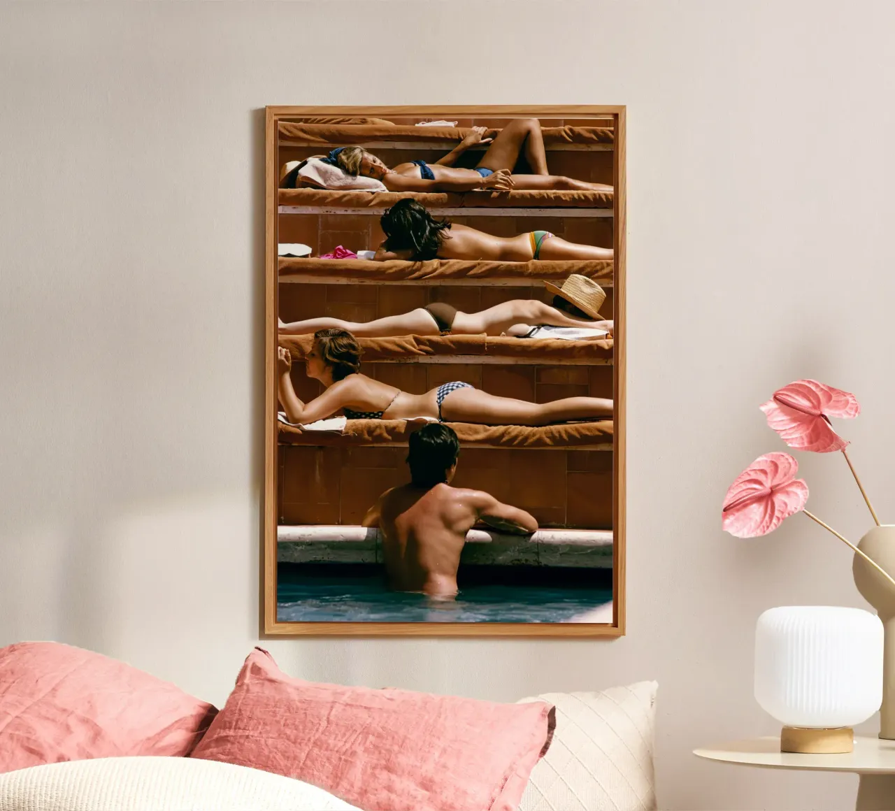 L'occhio dell'osservatore - Slim Aarons alluminio dibond da Chrisvintage