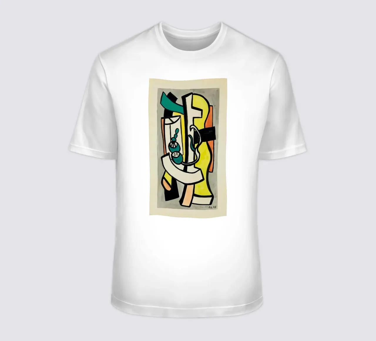 Légers "Compositie" - kubistisch stilleven & levendige moderne compositie t-shirt van NorwesClub