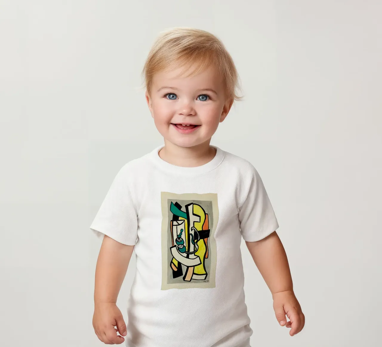 Léger's "Composition" - Cubist Still Life & Vibrant Modern A baby t-shirt by NorwesClub