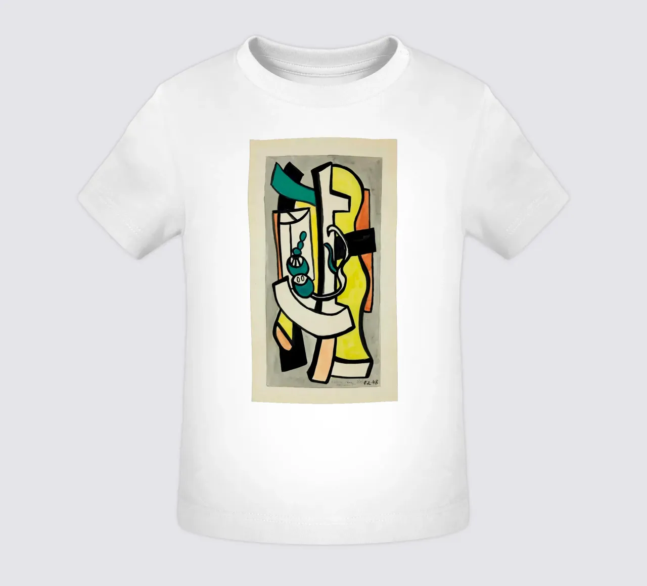 Léger's "Composition" - Cubist Still Life & Vibrant Modern A baby t-shirt by NorwesClub