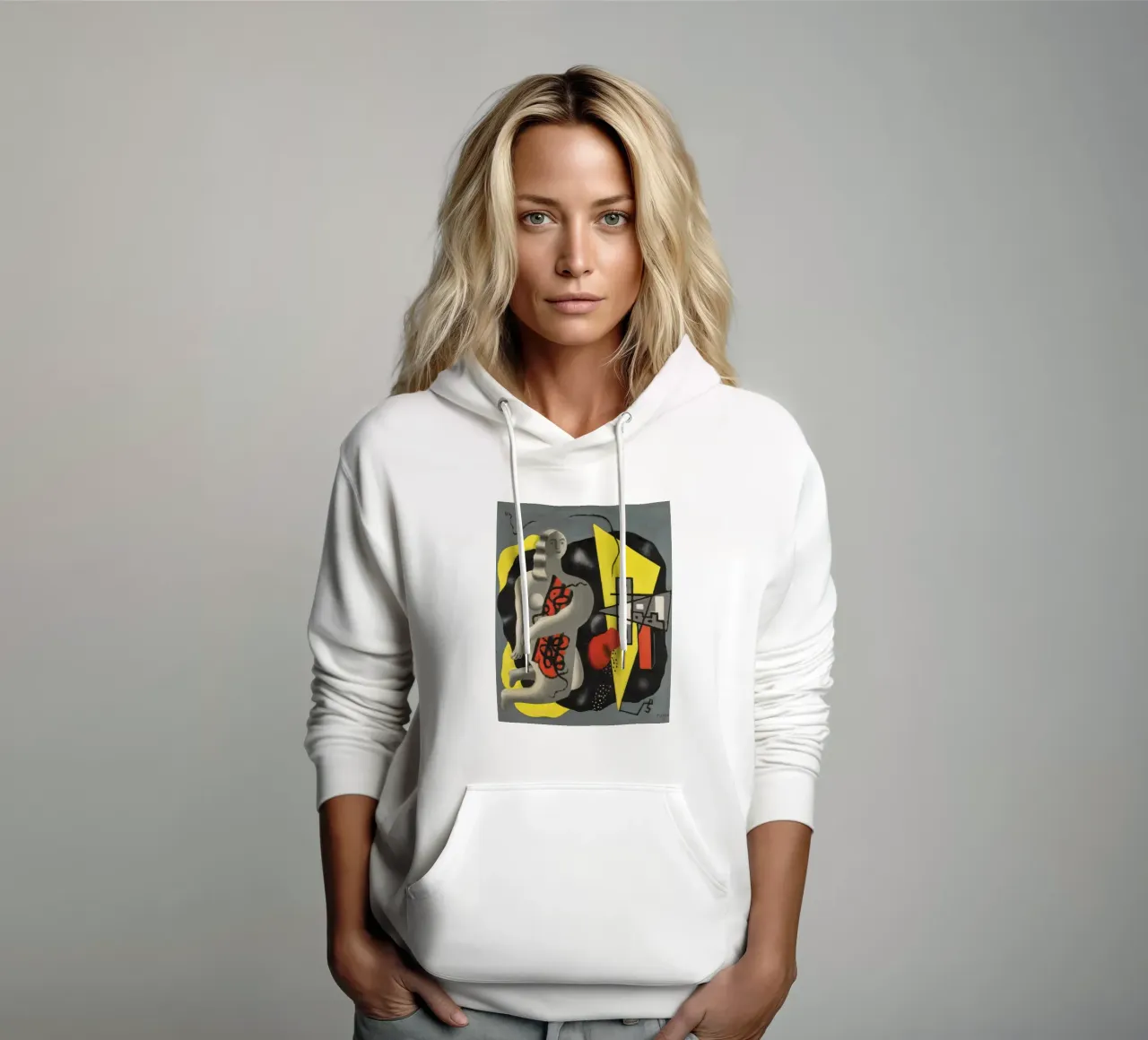 La danseuse au triangle jaune de Léger - Fig. cubiste et moderniste sweat à capuche de NorwesClub