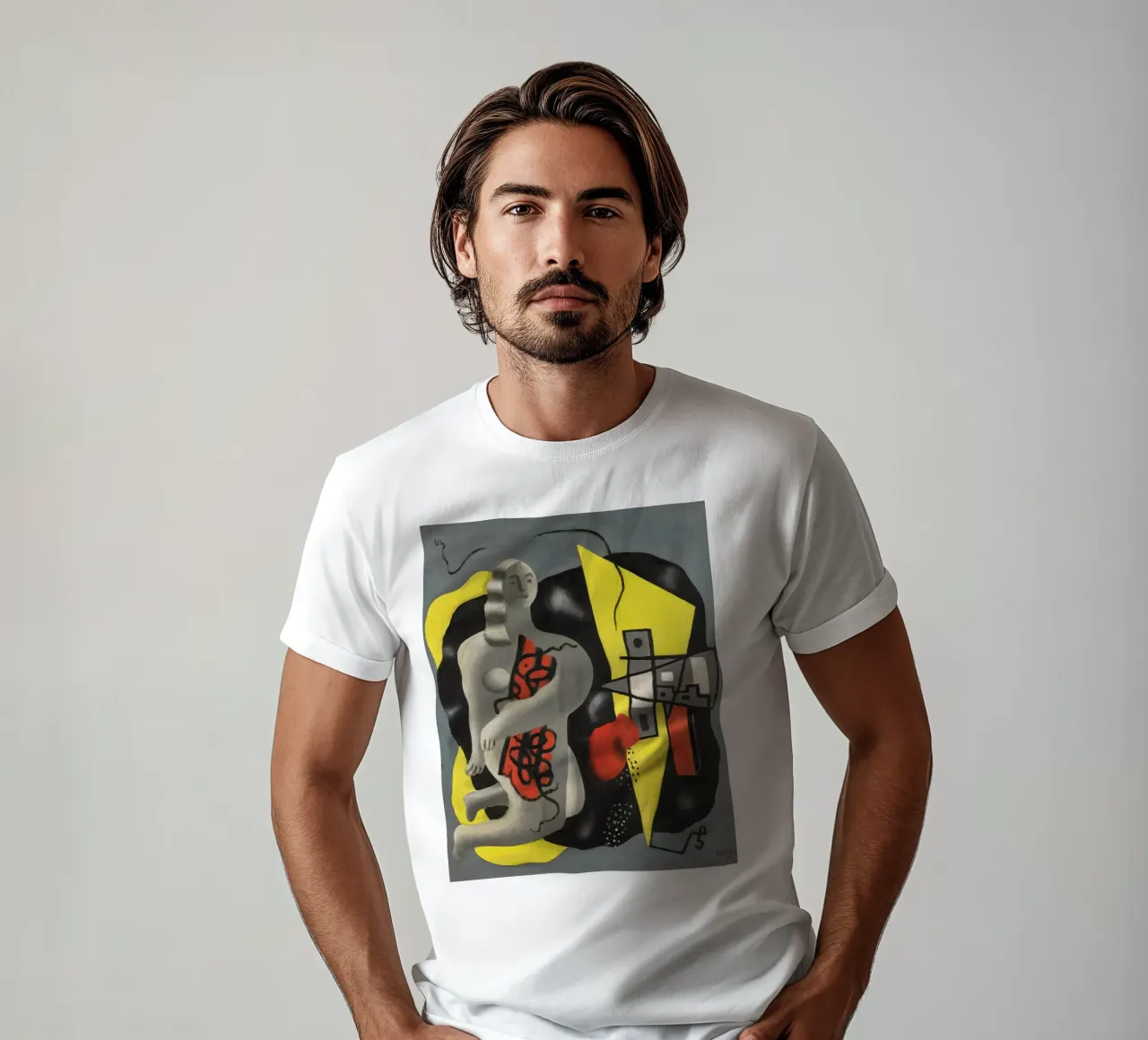 La danseuse au triangle jaune de Léger - Fig. cubiste et moderniste t-shirt de NorwesClub