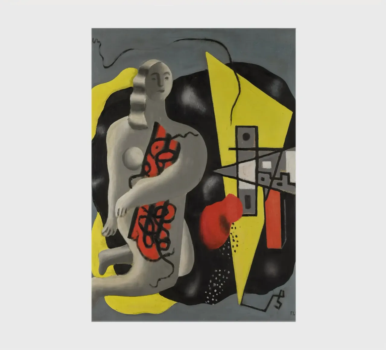 La danseuse au triangle jaune de Léger - Fig. cubiste et moderniste carnet de notes de NorwesClub