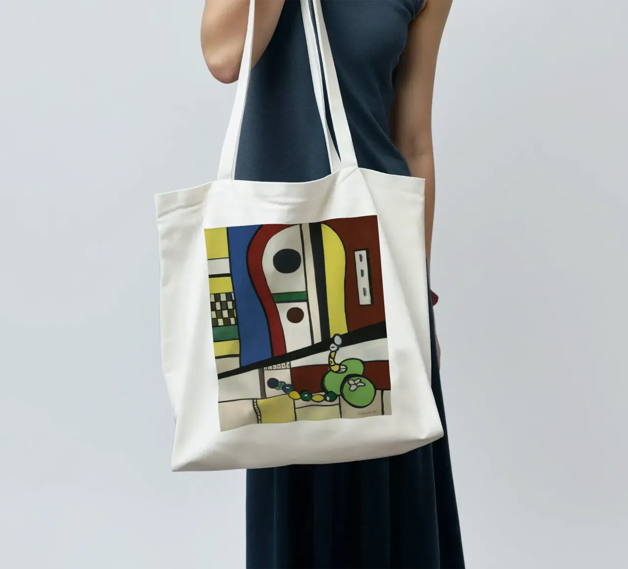 La "Composizione di nature morte" di Léger - Abstra cubista e modernista borsa in juta da NorwesClub
