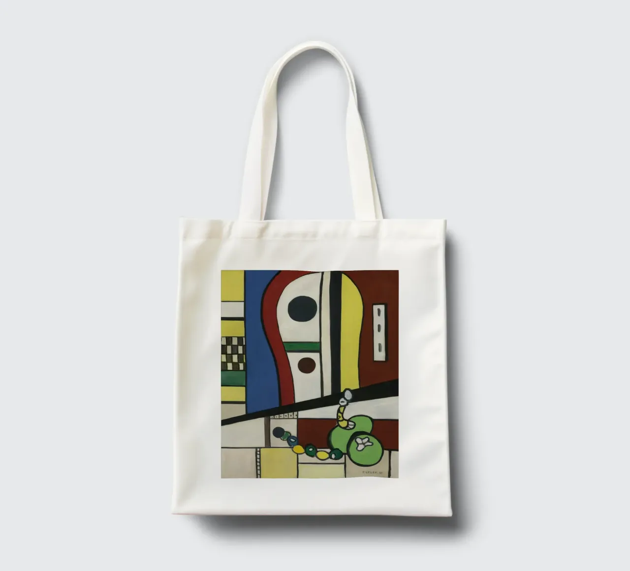 La "Composizione di nature morte" di Léger - Abstra cubista e modernista borsa in juta da NorwesClub