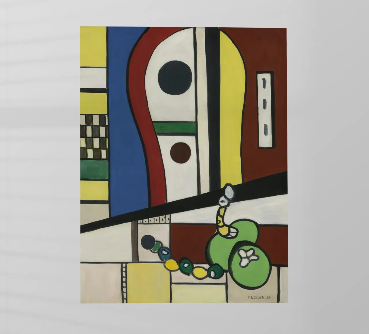La "Composizione di nature morte" di Léger - Abstra cubista e modernista pellicola backlit da NorwesClub