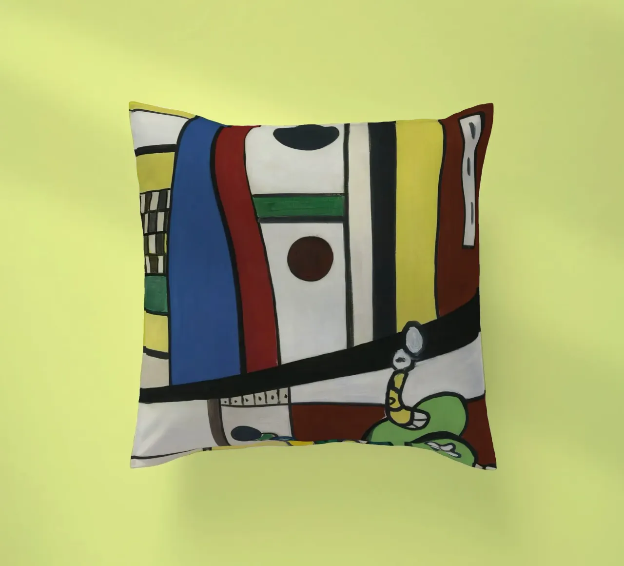 La "Composizione di nature morte" di Léger - Abstra cubista e modernista cuscino da NorwesClub