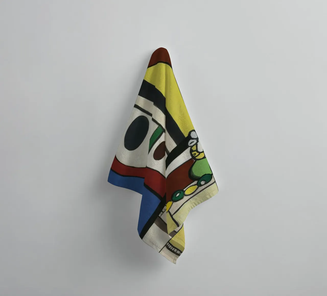 La "Composizione di nature morte" di Léger - Abstra cubista e modernista asciugamano da bagno da NorwesClub