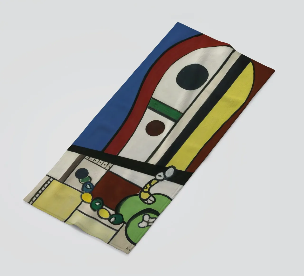 La "Composizione di nature morte" di Léger - Abstra cubista e modernista telo mare da NorwesClub