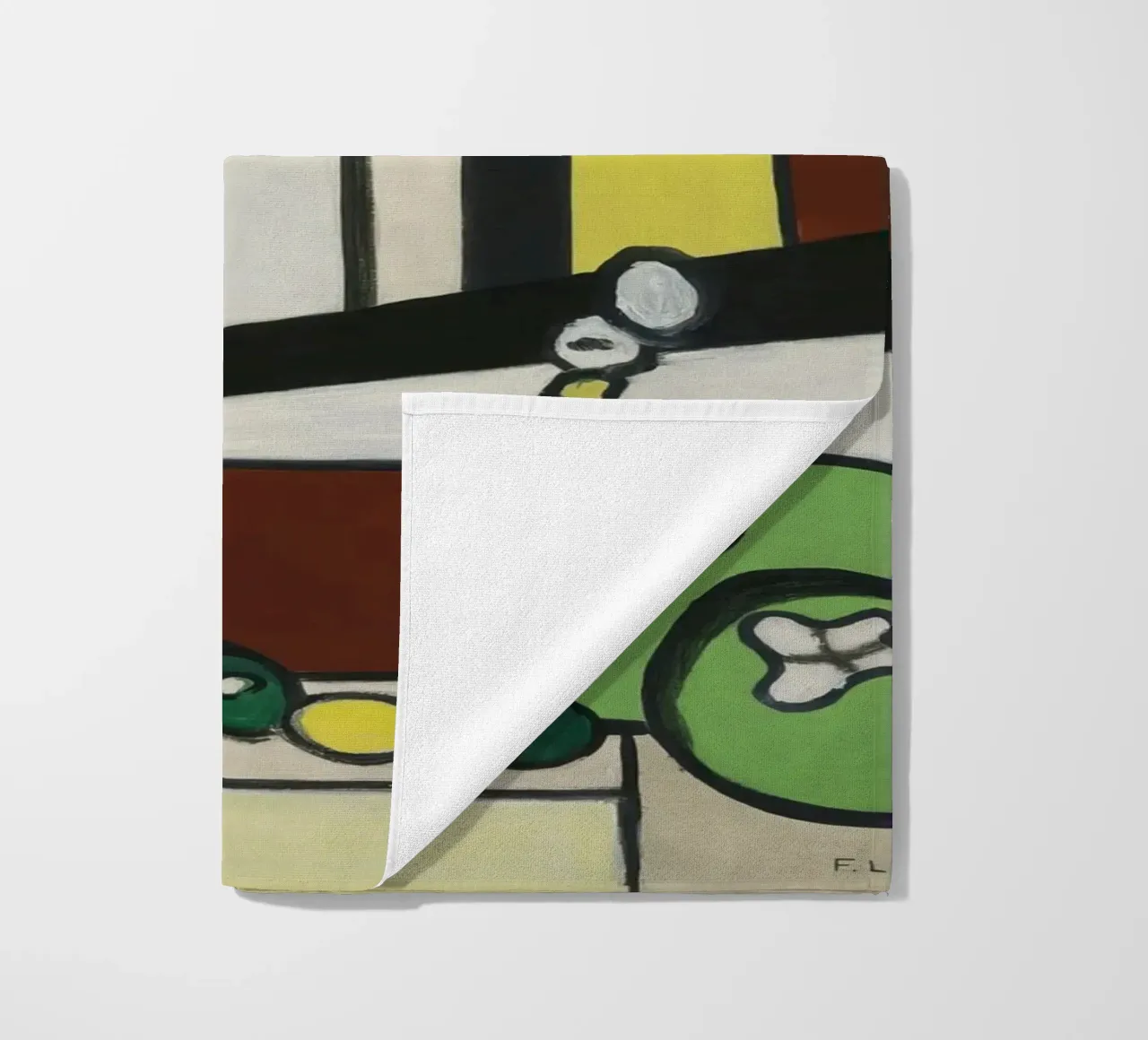 La "Composizione di nature morte" di Léger - Abstra cubista e modernista telo mare da NorwesClub