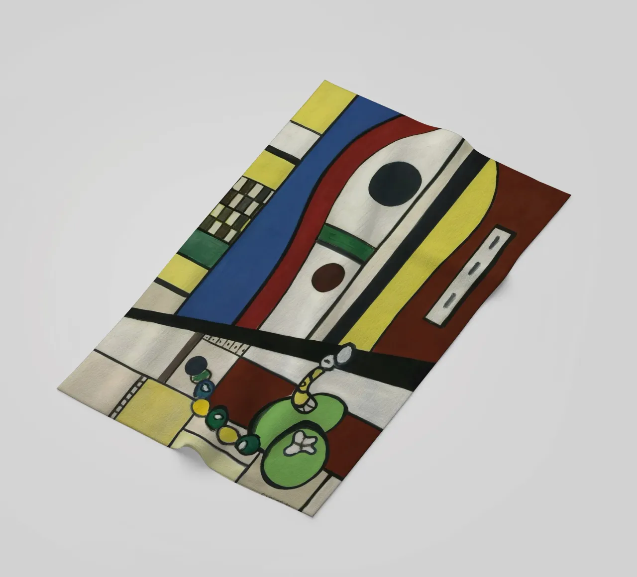 La "Composizione di nature morte" di Léger - Abstra cubista e modernista telo mare da NorwesClub