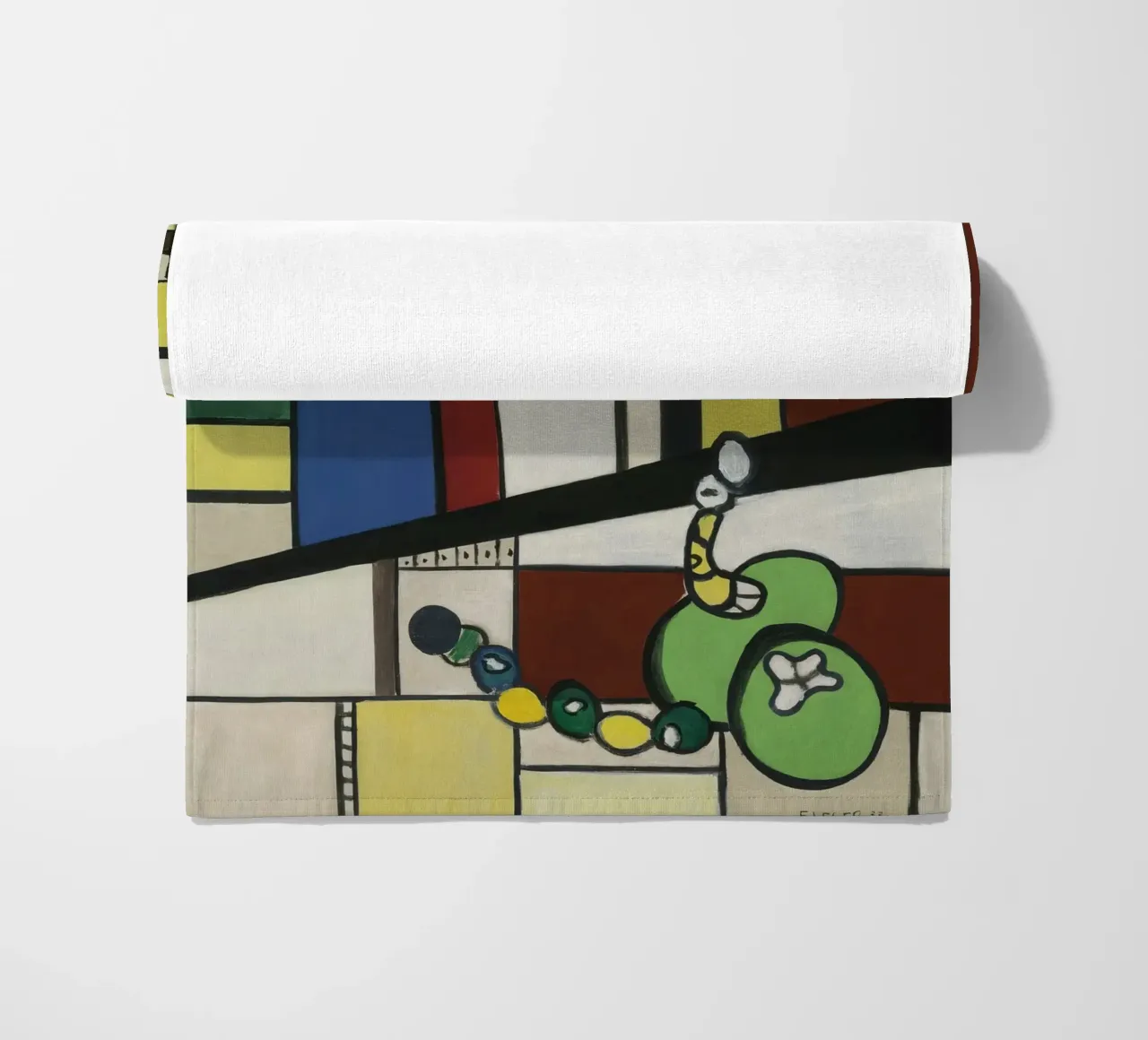 La "Composizione di nature morte" di Léger - Abstra cubista e modernista telo mare da NorwesClub