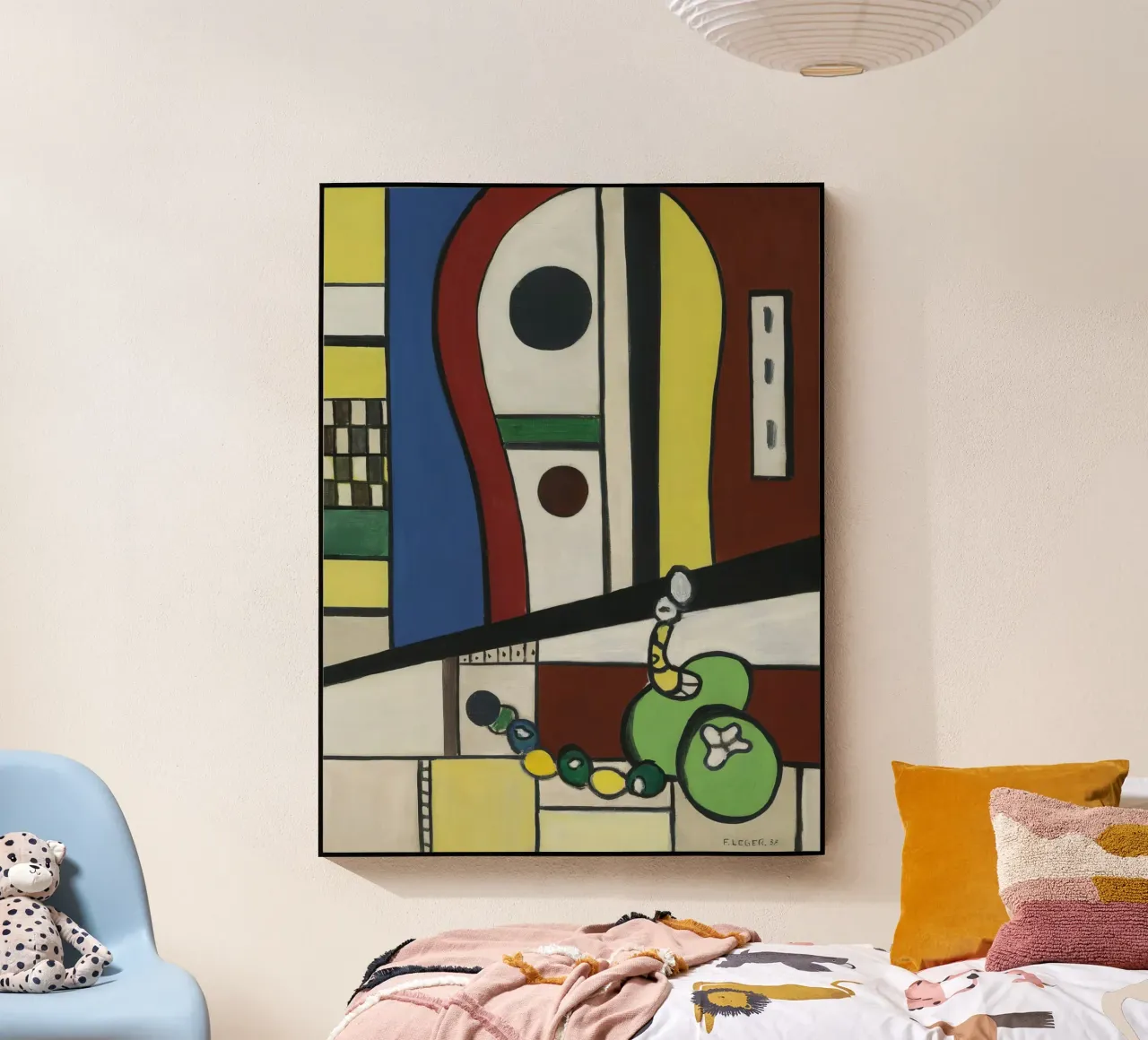 La "Composizione di nature morte" di Léger - Abstra cubista e modernista plexiglass da NorwesClub