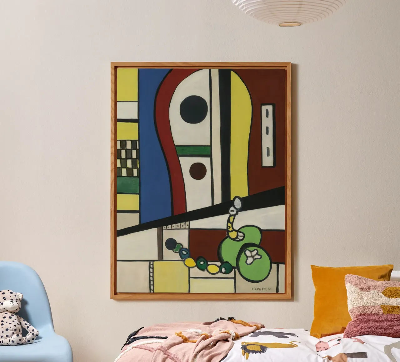 La "Composizione di nature morte" di Léger - Abstra cubista e modernista alluminio dibond da NorwesClub
