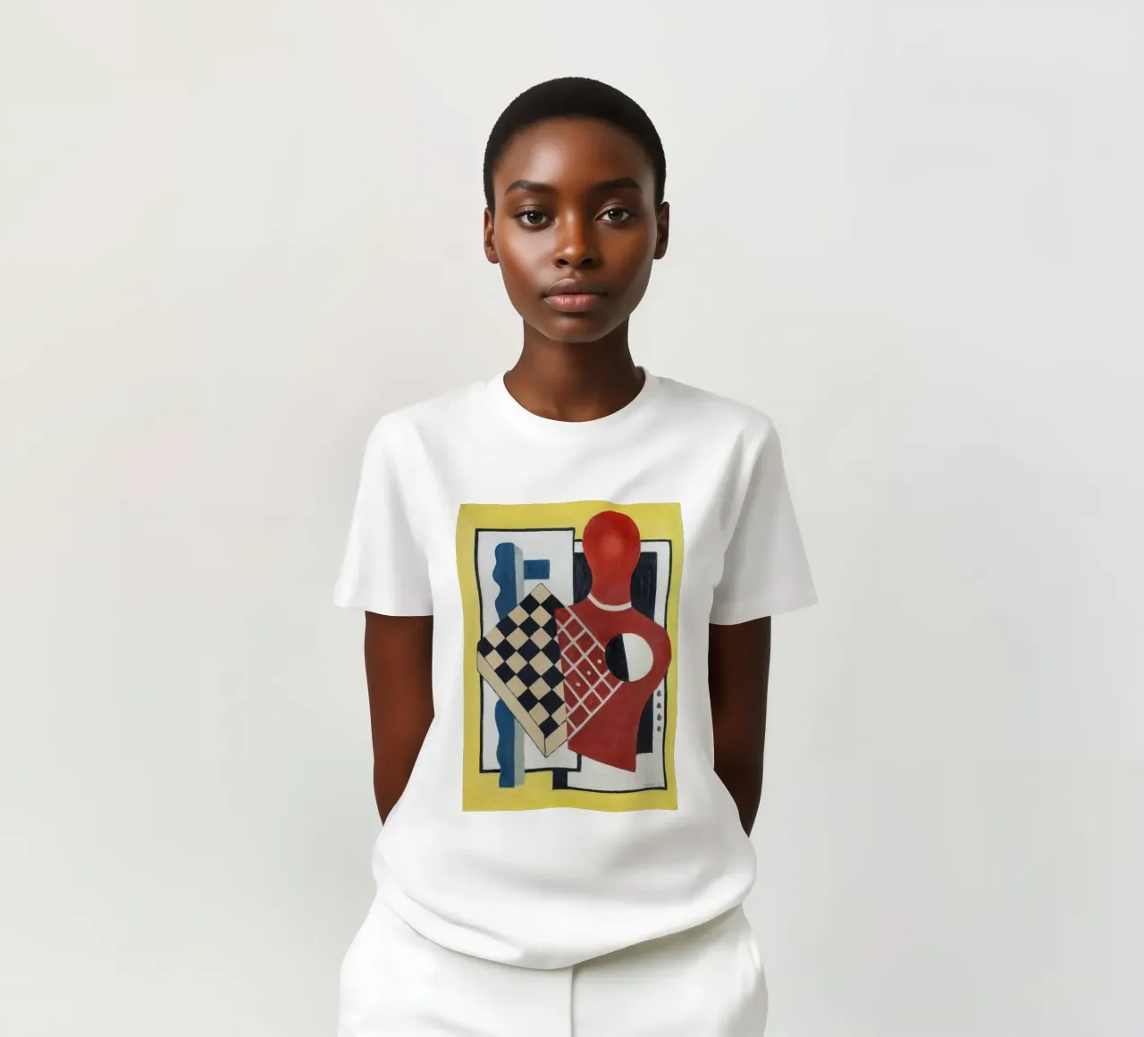 Léger's "Checkerboard Composition" - Cubist Abstract & Moder t-shirt by NorwesClub