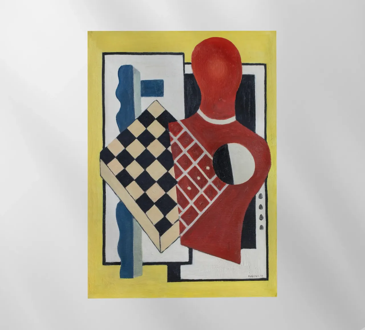 La "Composizione a scacchiera" di Léger - Cubismo astratto e moderno pellicola backlit da NorwesClub