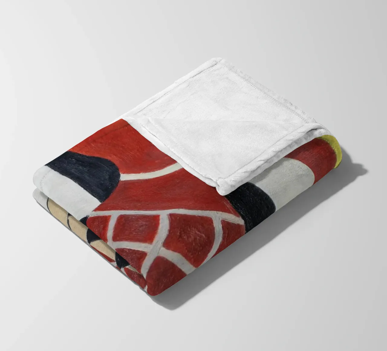 Léger's "Checkerboard Composition" - Cubist Abstract & Moder fleece blanket by NorwesClub