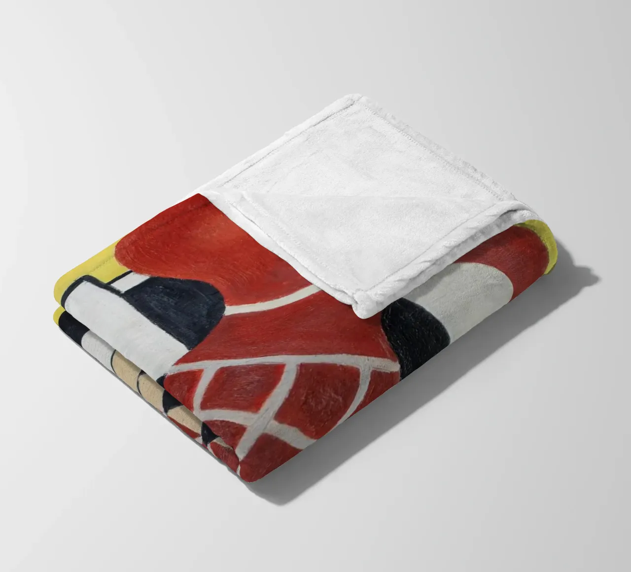 Léger's "Checkerboard Composition" - Cubist Abstract & Moder fleece blanket by NorwesClub