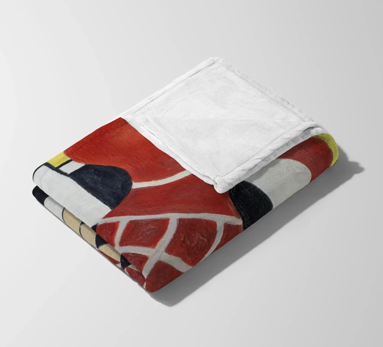 Léger's "Checkerboard Composition" - Cubist Abstract & Moder fleece blanket by NorwesClub