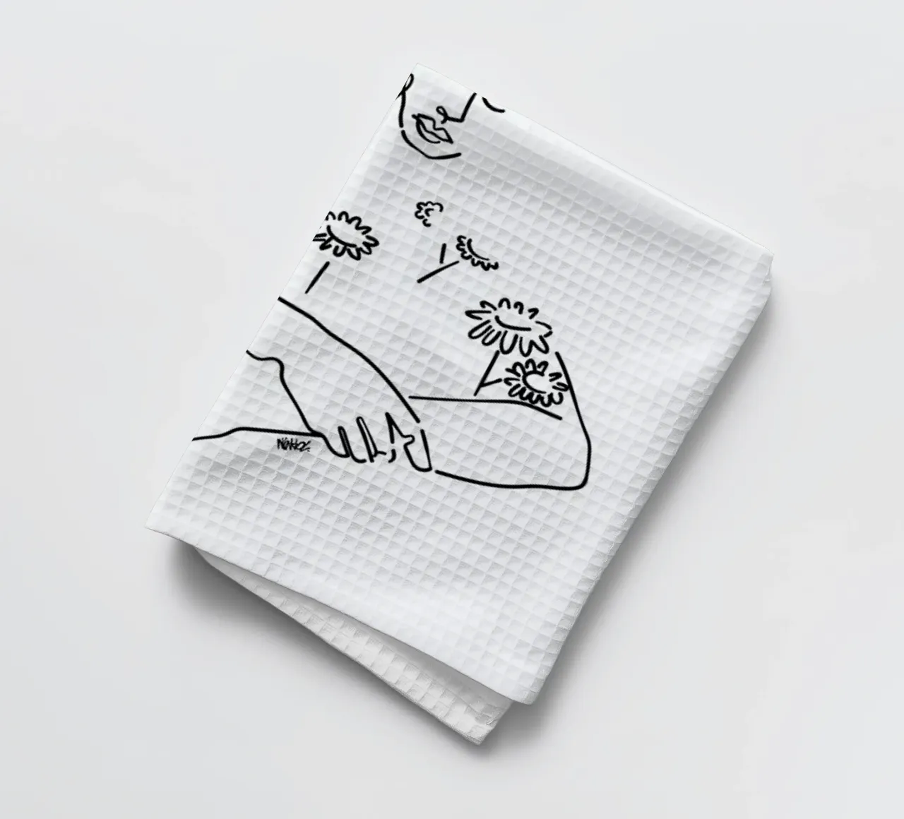 Grow Up tea towel by Ninhol