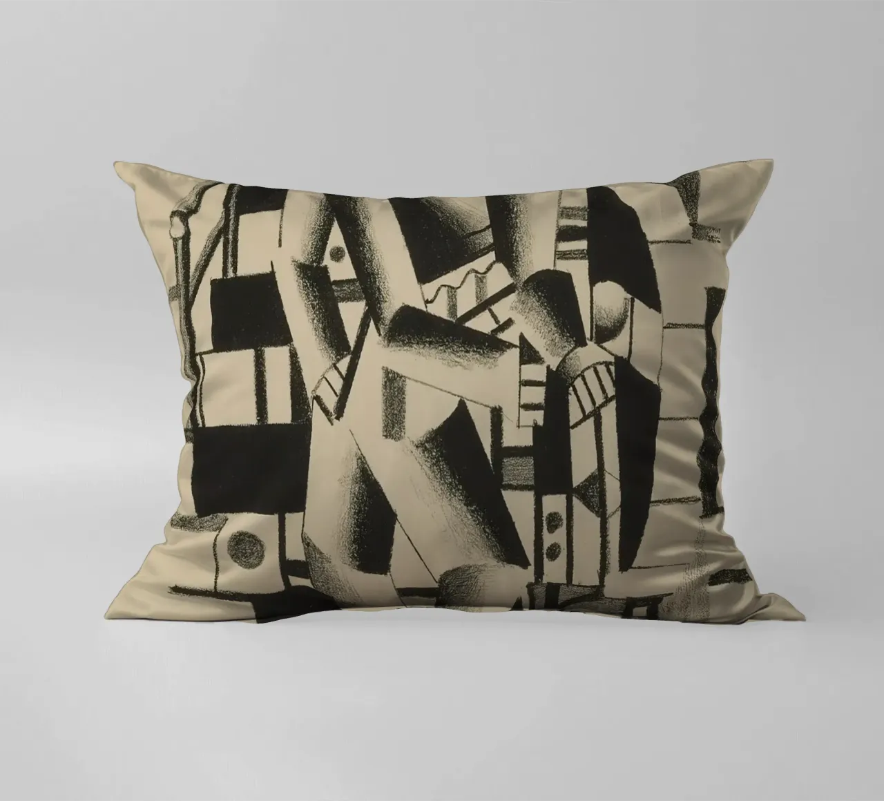 La "Composizione di due figure" di Léger - Figurazione cubista e modernista cuscino da NorwesClub