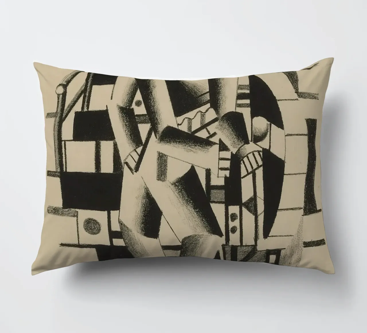 La "Composizione di due figure" di Léger - Figurazione cubista e modernista cuscino da NorwesClub