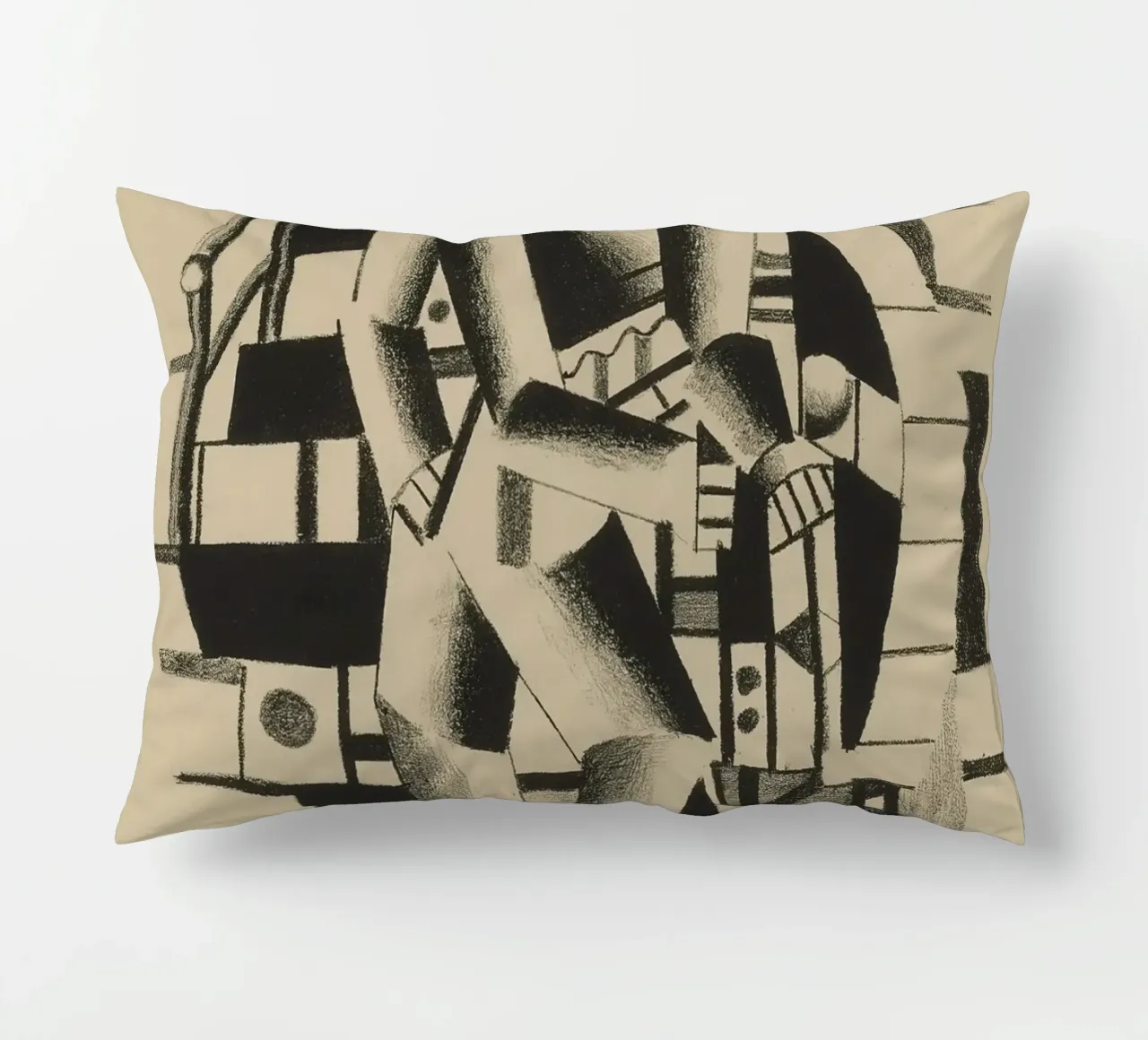 La "Composizione di due figure" di Léger - Figurazione cubista e modernista cuscino da NorwesClub