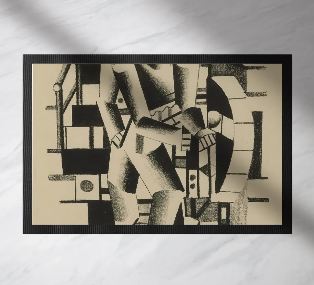 La "Composizione di due figure" di Léger - Figurazione cubista e modernista zerbino da NorwesClub
