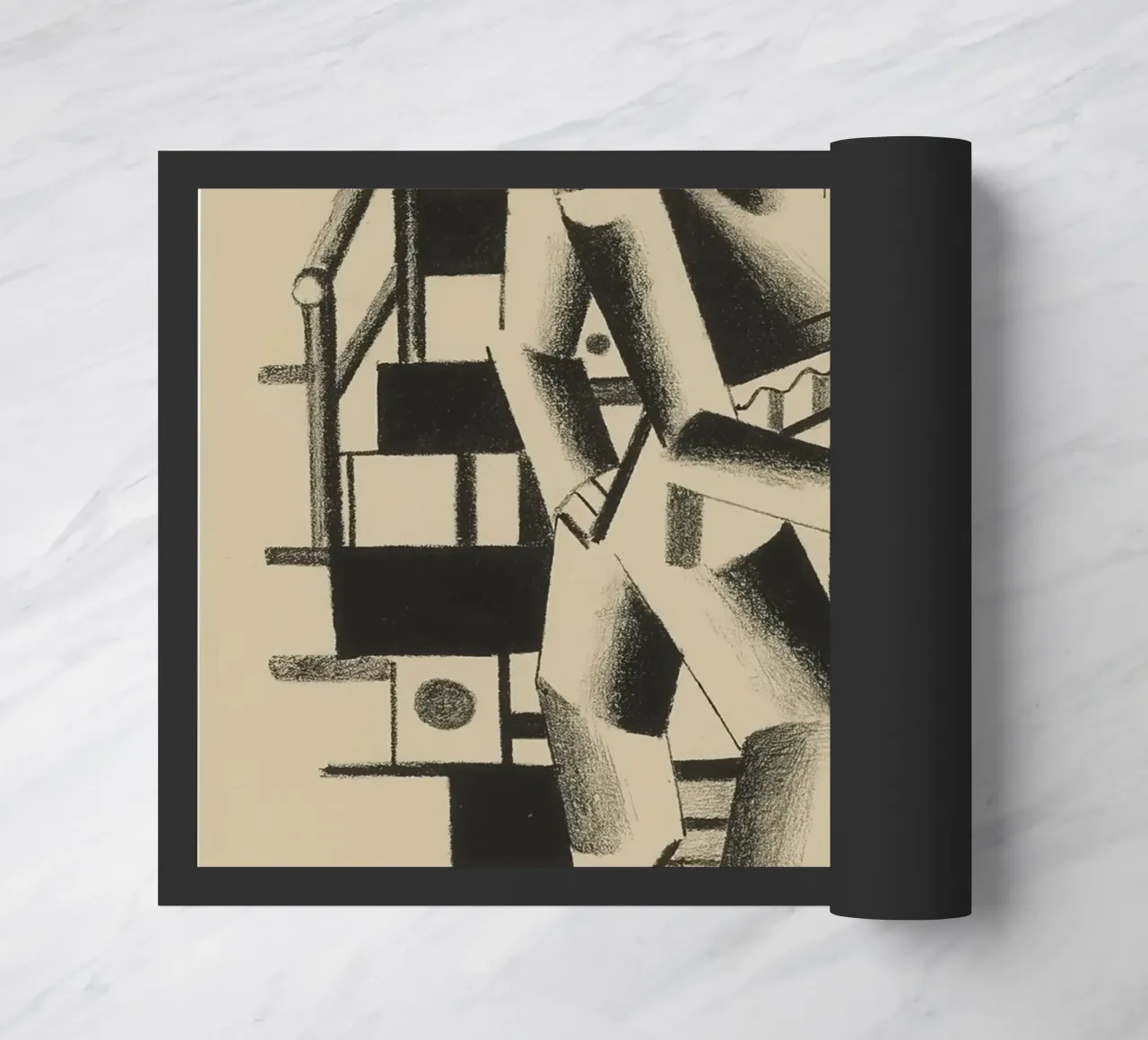 La "Composizione di due figure" di Léger - Figurazione cubista e modernista zerbino da NorwesClub