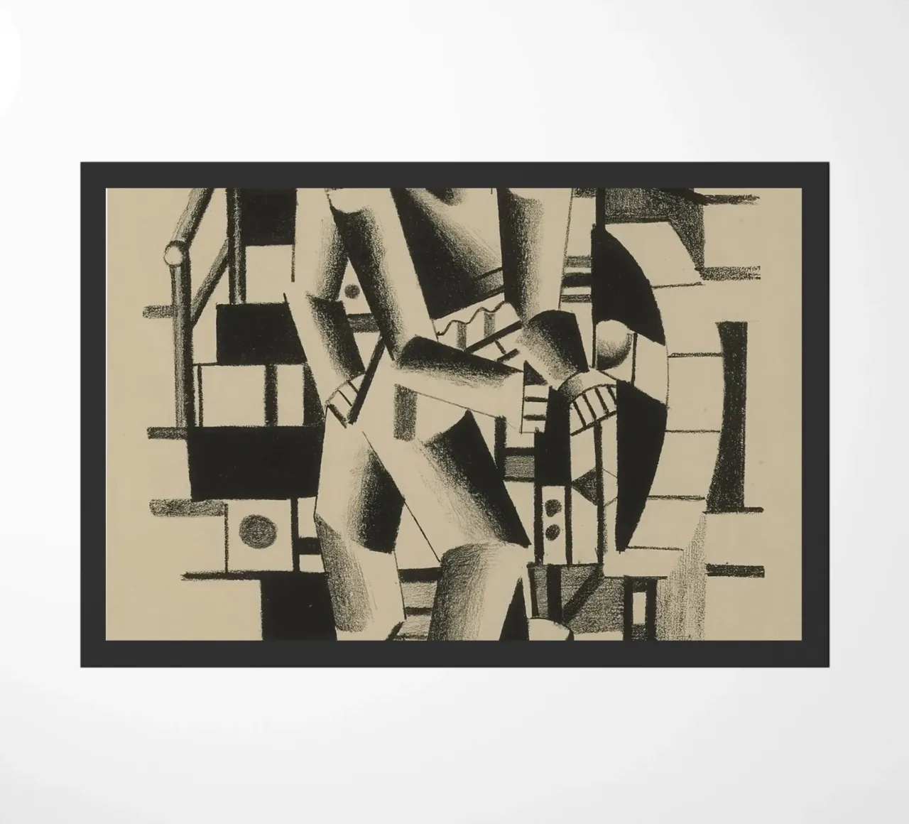La "Composizione di due figure" di Léger - Figurazione cubista e modernista zerbino da NorwesClub