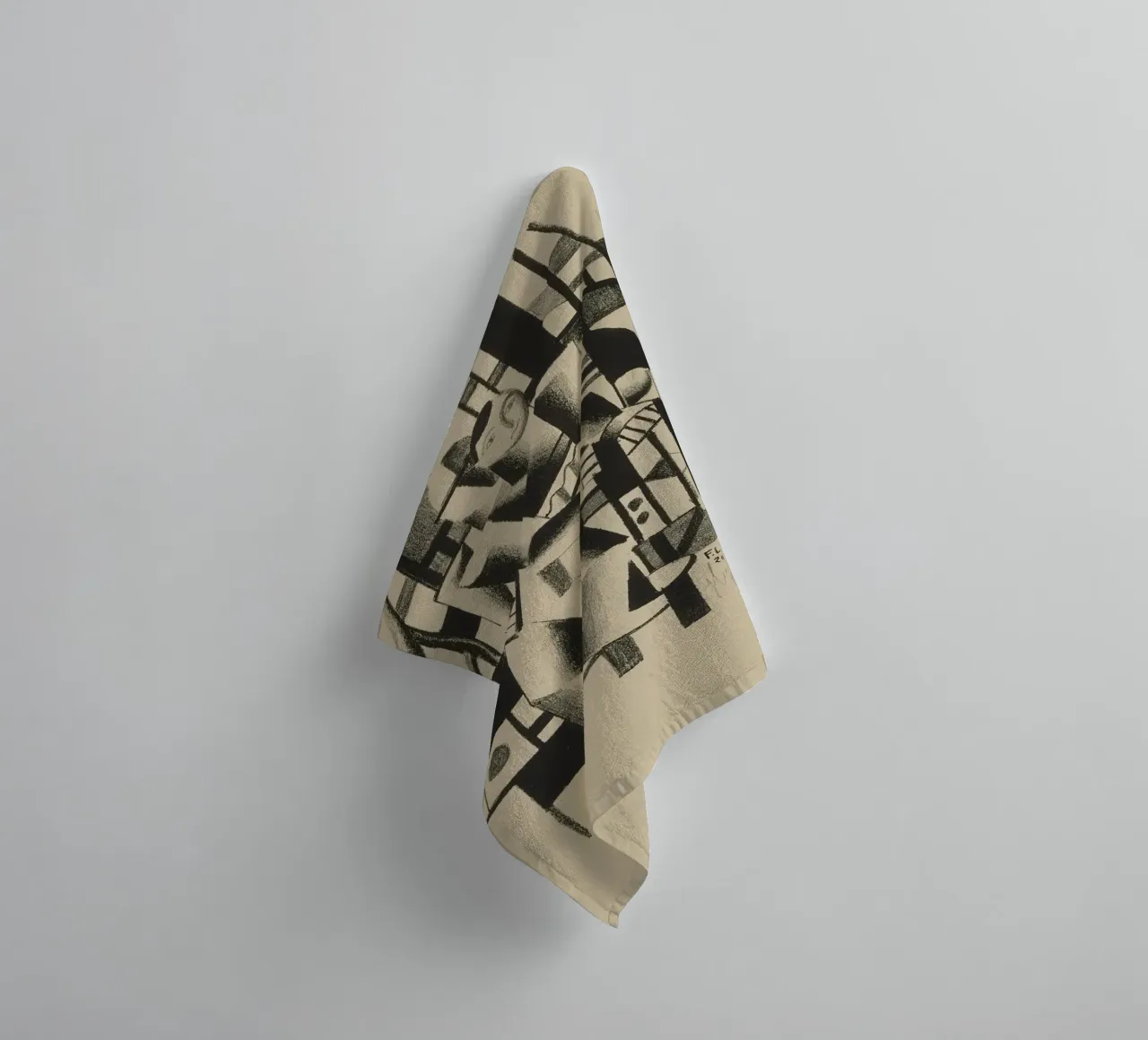 La "Composizione di due figure" di Léger - Figurazione cubista e modernista asciugamano da bagno da NorwesClub