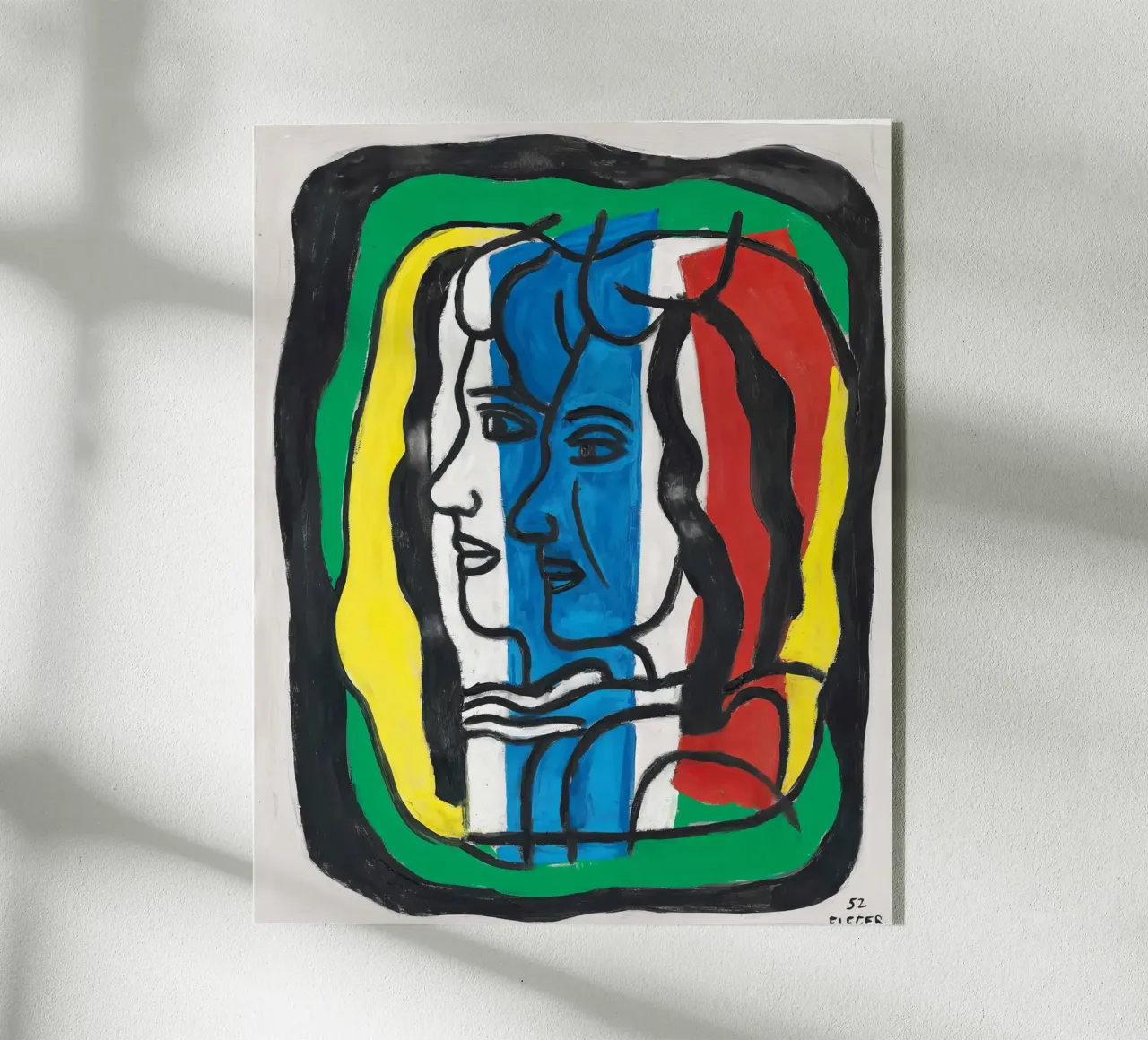 I "due profili" di Léger: ritratto cubista e figura moderna plexiglass da NorwesClub