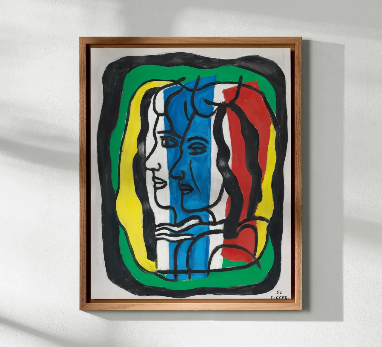 I "due profili" di Léger: ritratto cubista e figura moderna alluminio dibond da NorwesClub