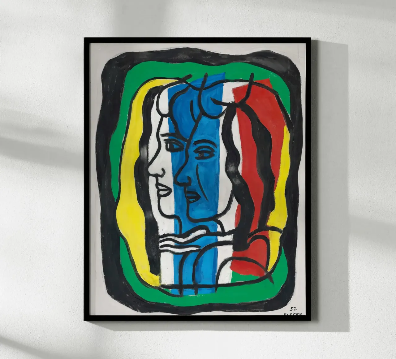 I "due profili" di Léger: ritratto cubista e figura moderna carta hahnemühle da NorwesClub
