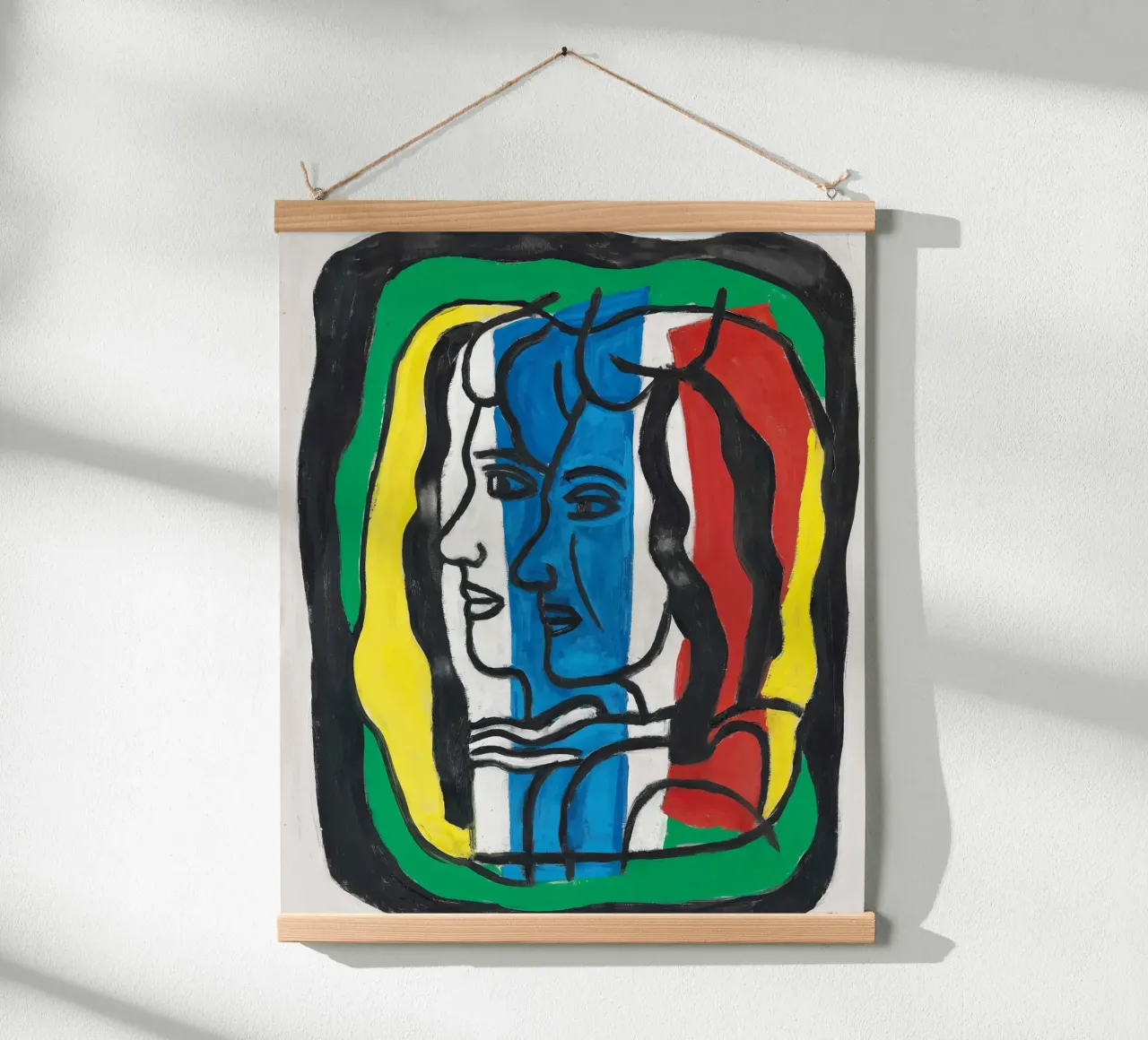 I "due profili" di Léger: ritratto cubista e figura moderna carta hahnemühle da NorwesClub
