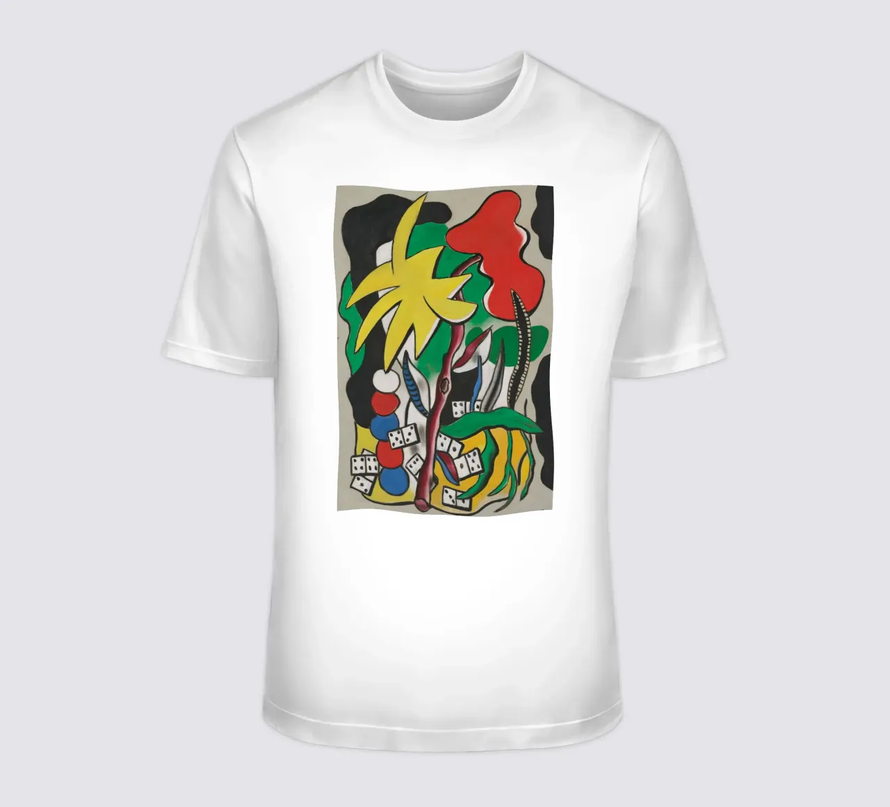 La "Composizione di domino" di Léger - Arte geometrica e modalità cubista t-shirt da NorwesClub