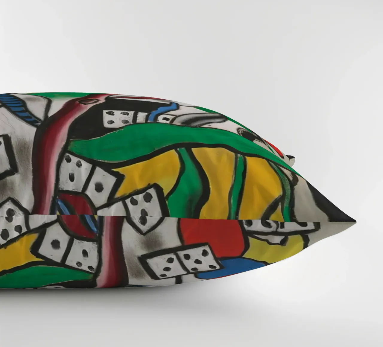 La "Composizione di domino" di Léger - Arte geometrica e modalità cubista cuscino da NorwesClub