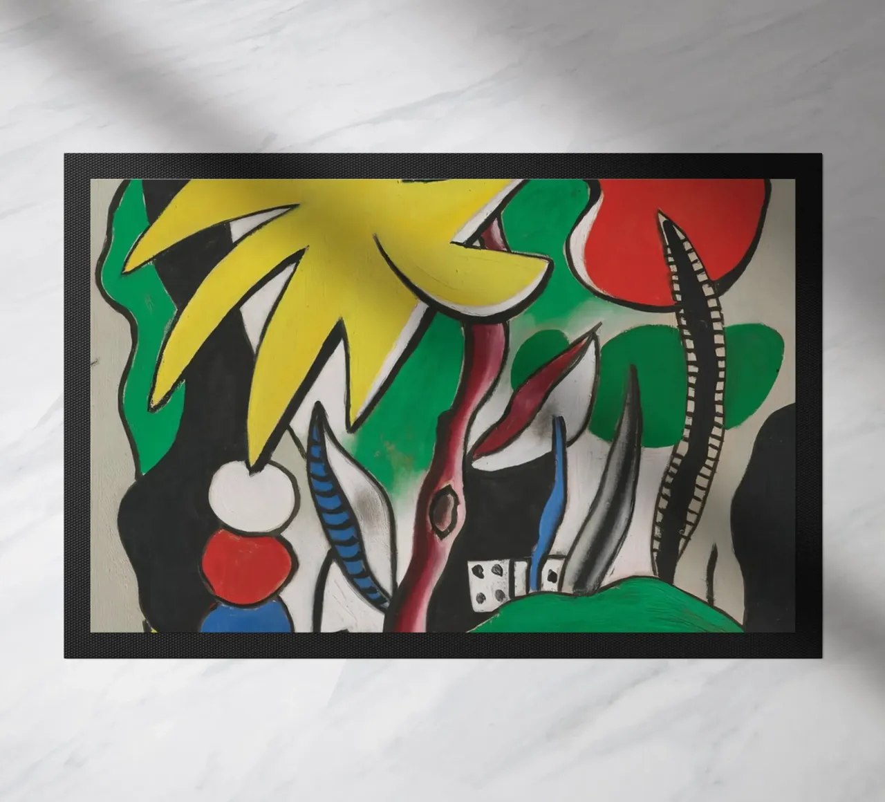 La "Composizione di domino" di Léger - Arte geometrica e modalità cubista zerbino da NorwesClub