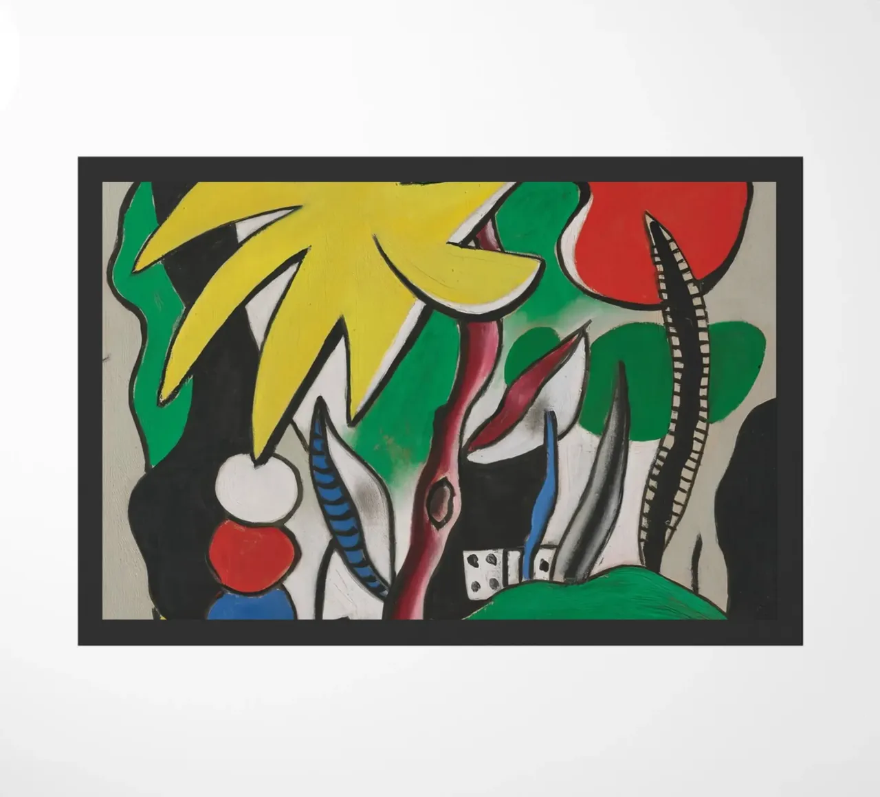 La "Composizione di domino" di Léger - Arte geometrica e modalità cubista zerbino da NorwesClub
