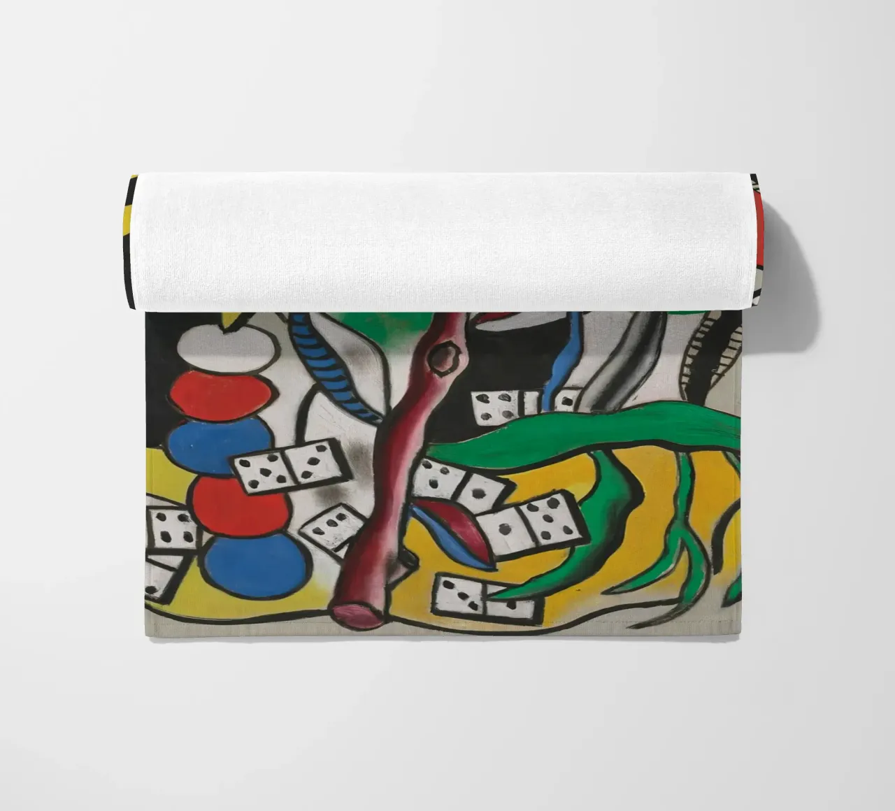 La "Composizione di domino" di Léger - Arte geometrica e modalità cubista telo mare da NorwesClub