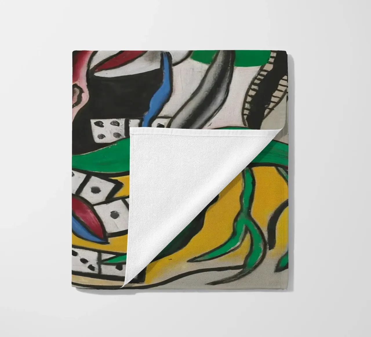 La "Composizione di domino" di Léger - Arte geometrica e modalità cubista telo mare da NorwesClub