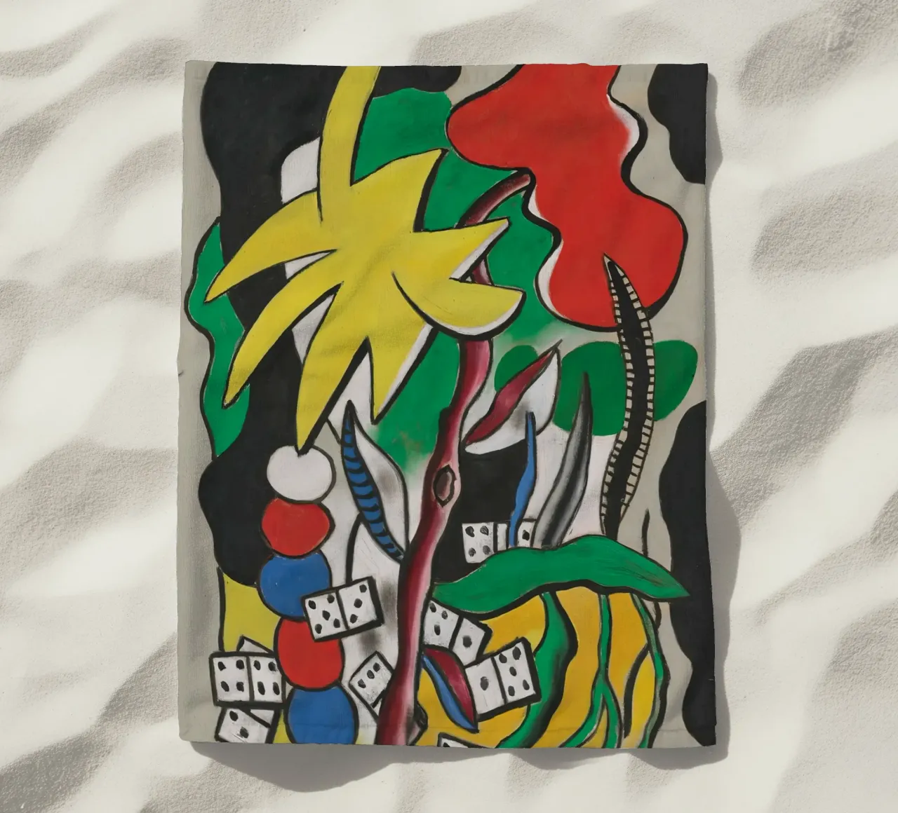 La "Composizione di domino" di Léger - Arte geometrica e modalità cubista telo mare da NorwesClub
