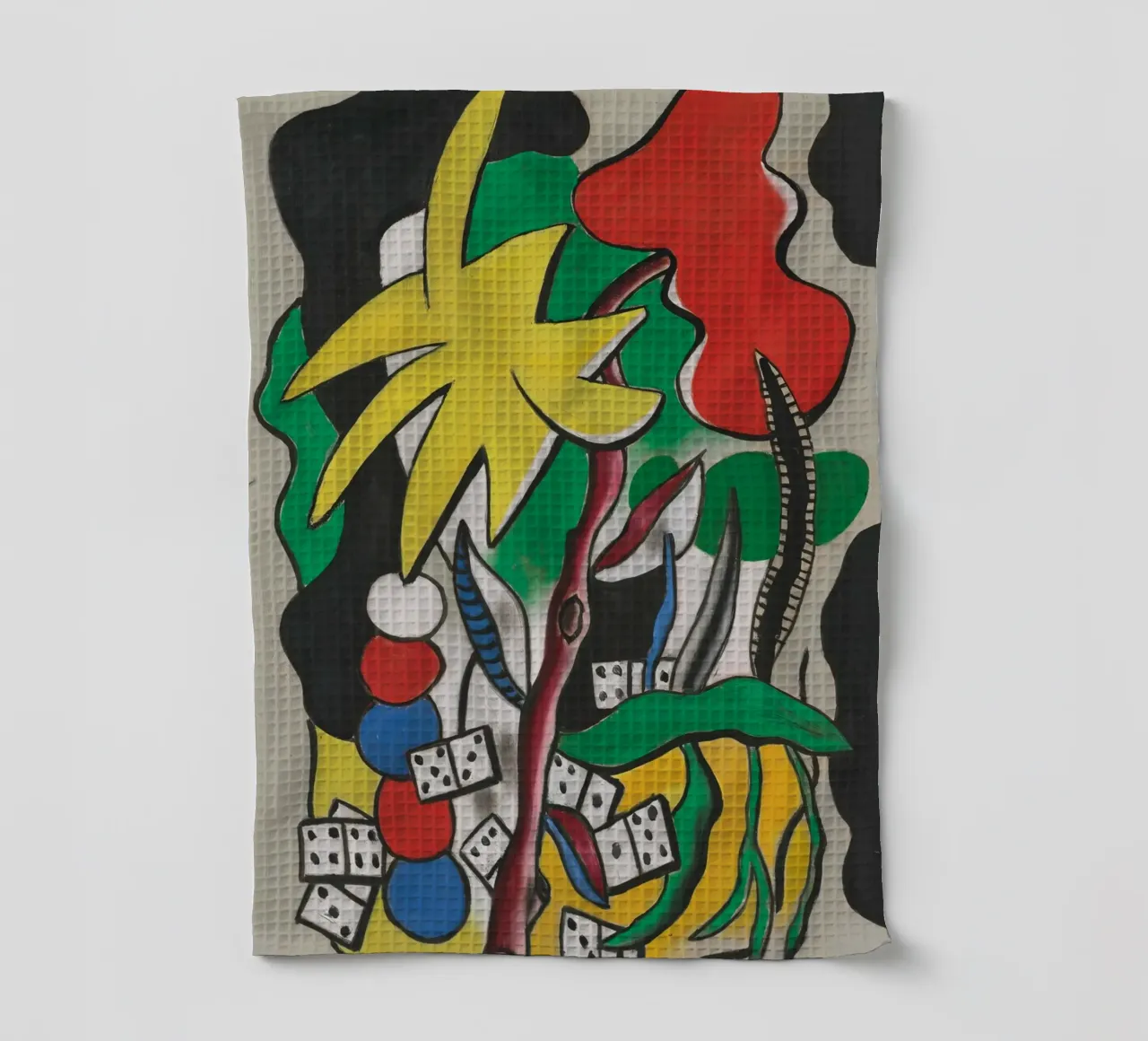 La "Composizione di domino" di Léger - Arte geometrica e modalità cubista canovaccio da cucina da NorwesClub