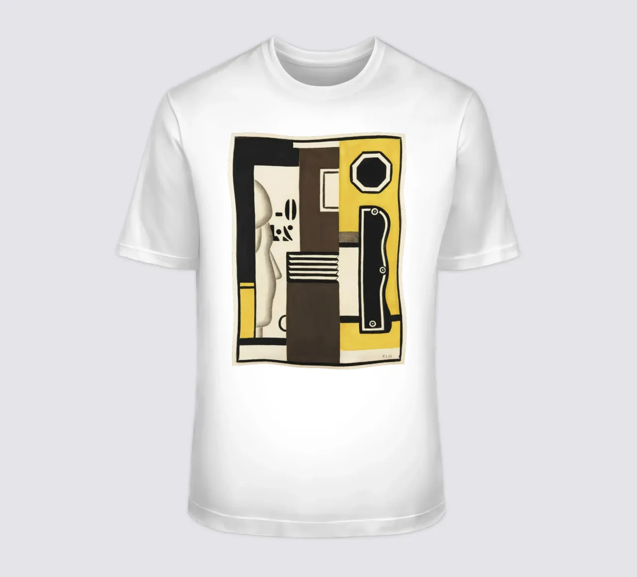 La "Composizione con profilo" di Léger - Ritratto cubista e Moder t-shirt da NorwesClub