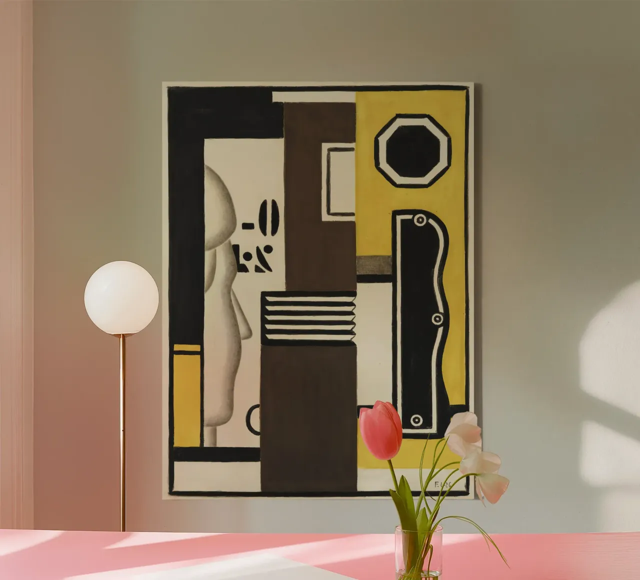 Léger's "Composition with Profile" - Cubist Portrait & Moder canvas by NorwesClub